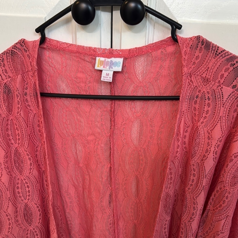 LuLaRoe Coral Lace Open Cardigan. Size M. Bohemian festival romantic - Picture 6 of 7